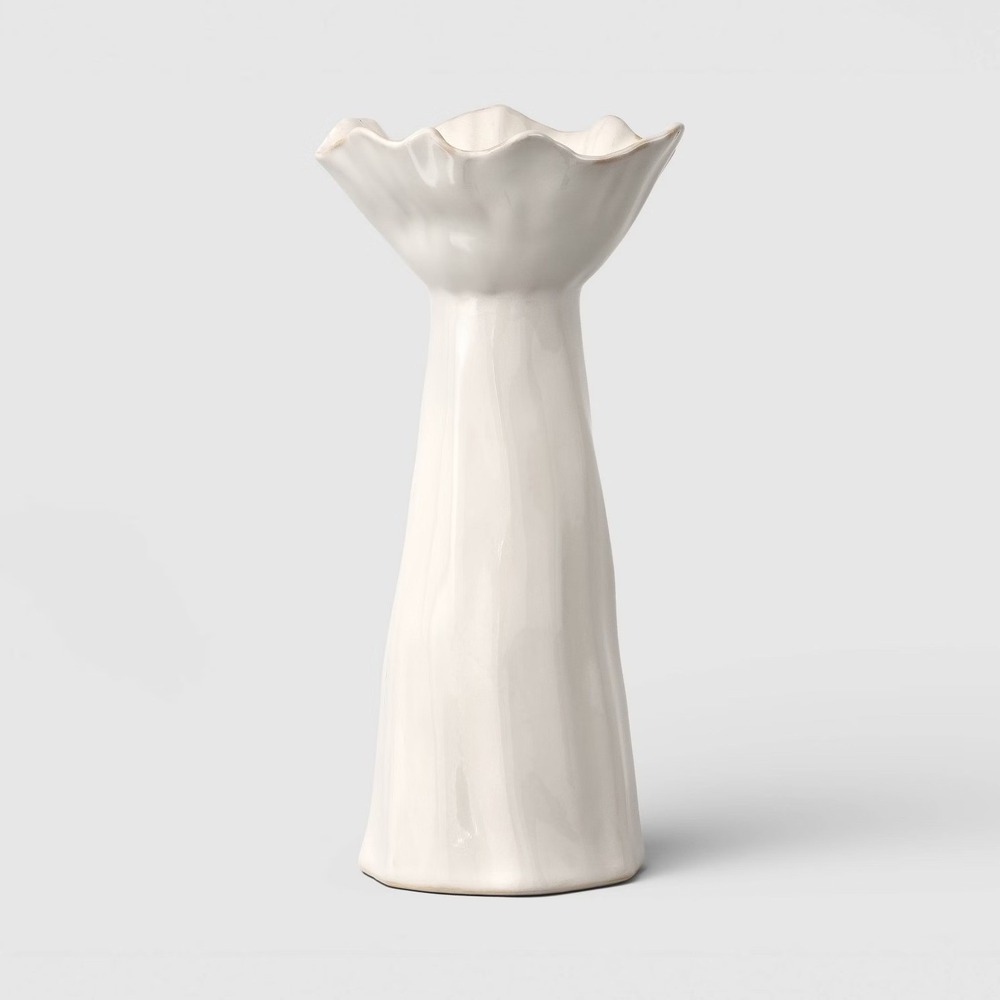Tall Sculpted Foliage Taper Candle Holder - Threshold, Target